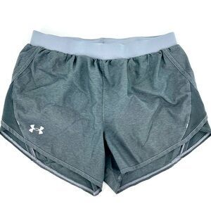 Under Armour Fly By Shorts Gray Medium Loose Fit Athletic Running Gym Athleisure